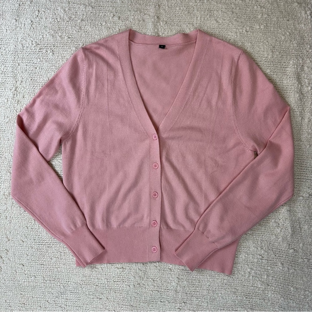 Final Sale: Pink V-Neck Cardigan